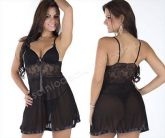 Camisola Luxuosa com Bojo e Calcinha